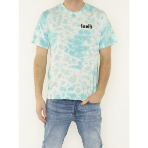 SS RELAXED FIT TEE-BLUE DYE