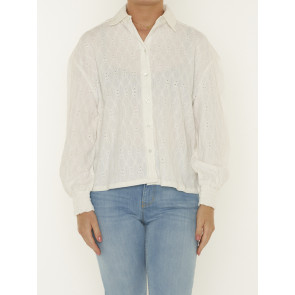 LADIES KNITTED JERSEY BRODERIE BLOUSE  (2204977552)